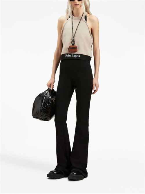 Palazzo trousers with logo PALM ANGELS | PWCH017F23FLE0011010